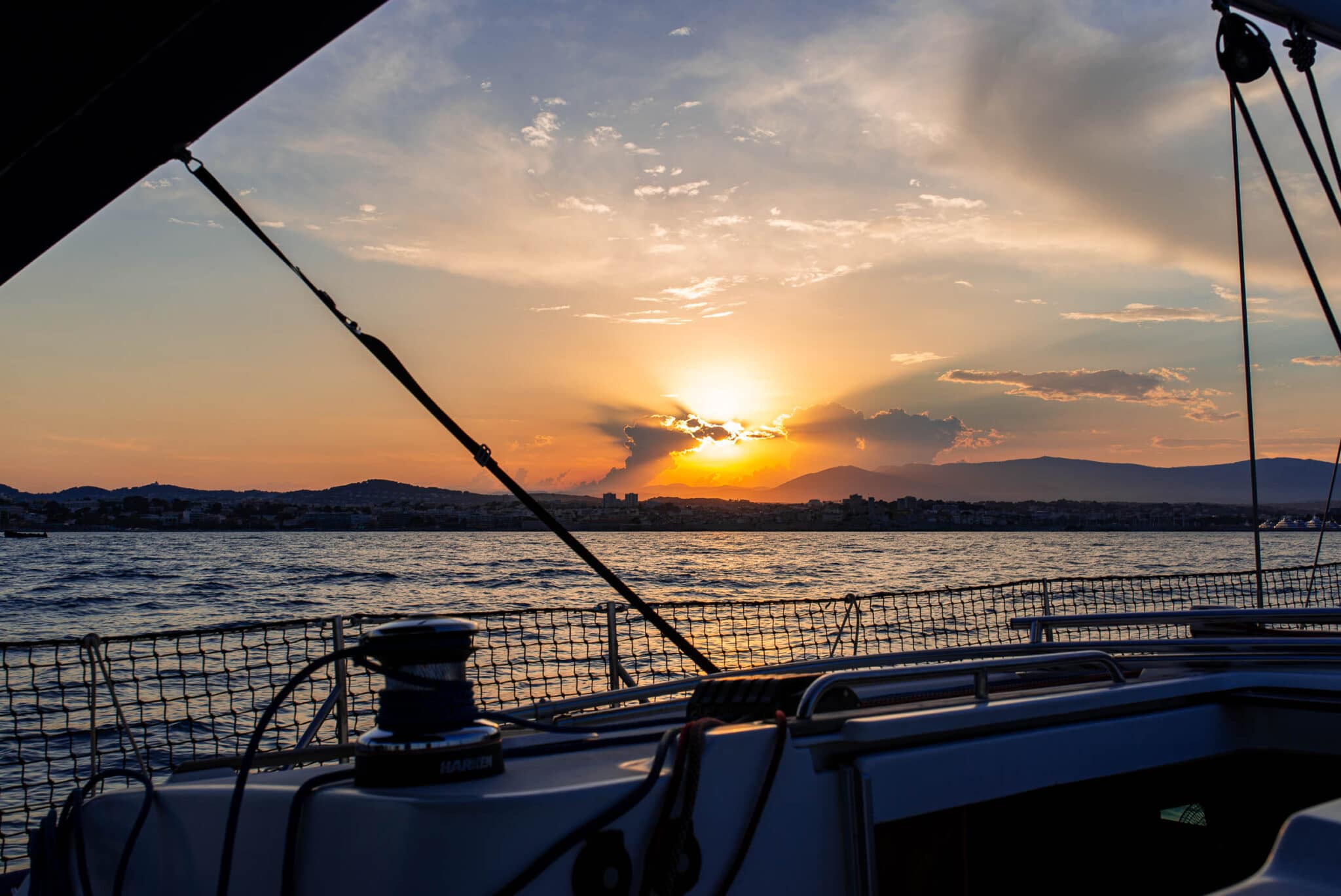 Sunset on Antibes