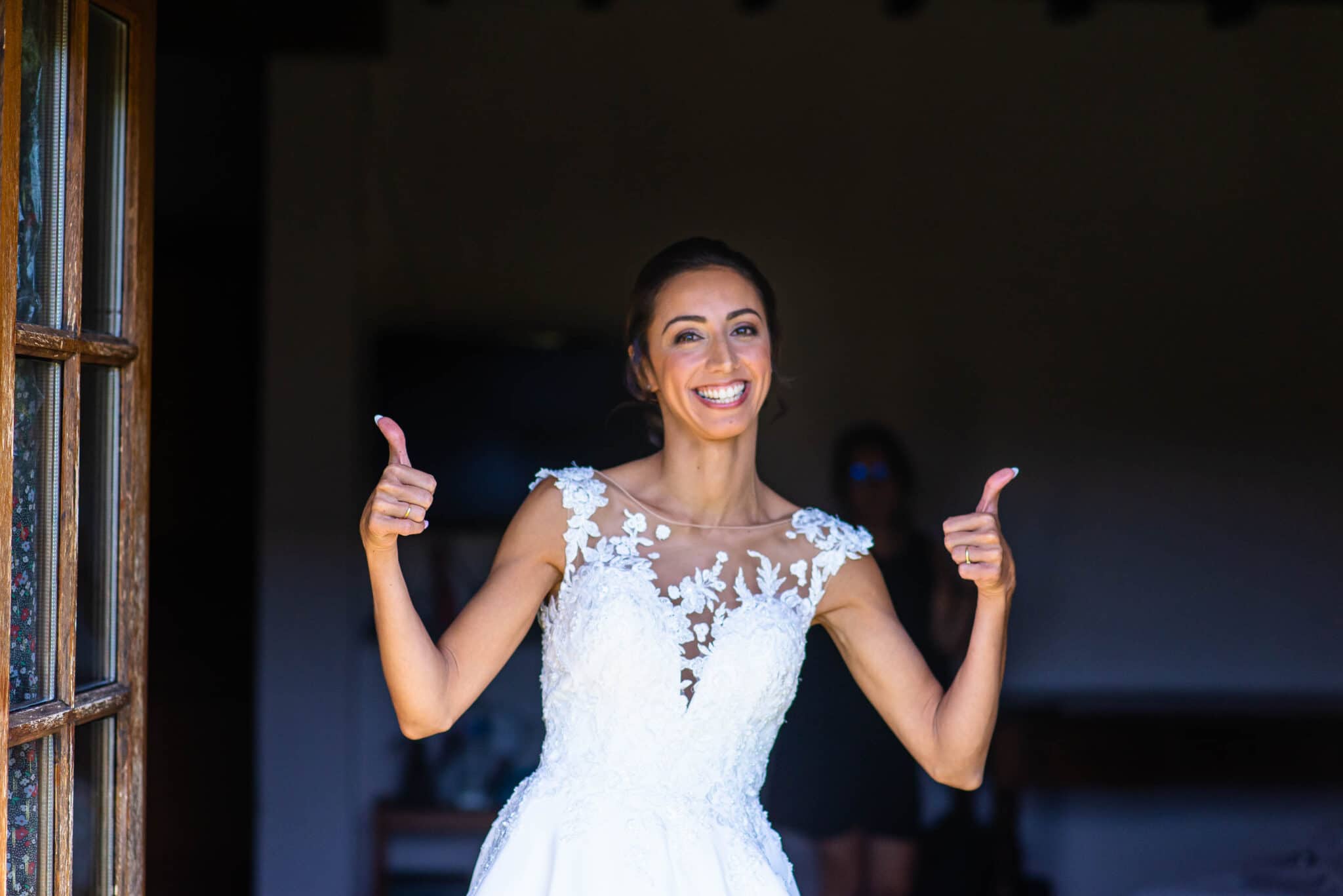 The bride is ready